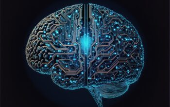 futuristic ai brain interface