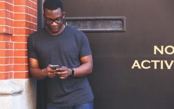 diverse people using smartphones