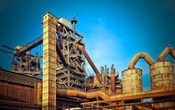 modern factory with cloud tech
