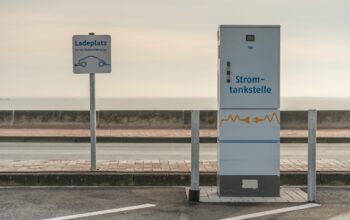 electric cars on charge