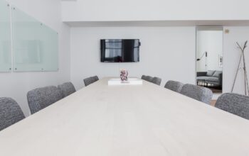 modern team meeting in office