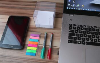 tablet in a office setting