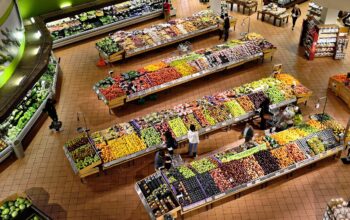grocery store with smart shelves