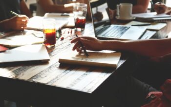 healthcare professionals using technology