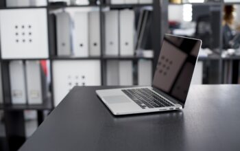 office meeting with technology