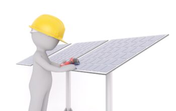 solar panels urban landscape office