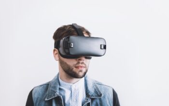 modern office virtual meeting