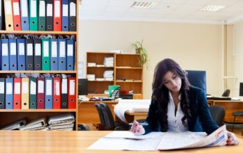 stressed executive at desk