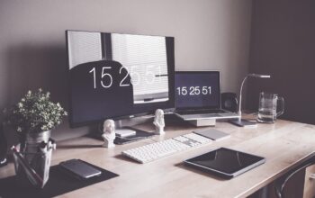 tablets on office desks