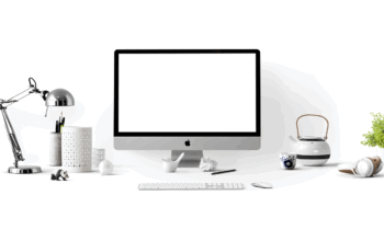 modern workspace with computer screens