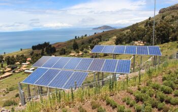 factory with solar panels
