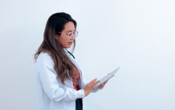 doctor with digital shield