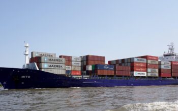 supply chain vehicles delivering goods