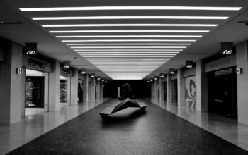 elegant bank lobby