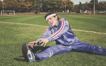 stylish athletes and sneakers