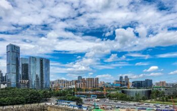 construction site with cloud icons