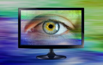 cybersecurity control room with ai monitors