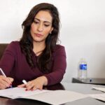 office workers in hybrid environment